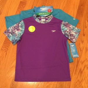 Speedo girls 2-pack swim tee